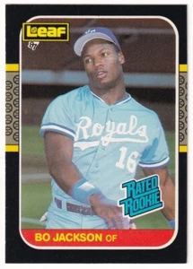 1987 Leaf / Donruss #35 Bo Jackson Rated Rookie RC Kansas City Royals - Picture 1 of 2