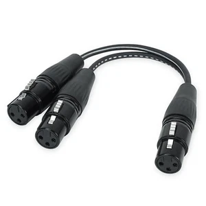 keepdrum YC025 cable adaptador Y divisor XLR 2x conector a 1 conector - Imagen 1 de 5
