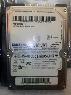 Samsung 40 GB,2.5" hard drive for NTG4 REW - Image 1 of 4
