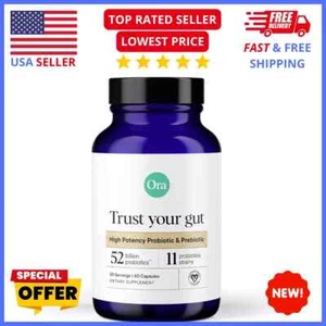 Daily Organic Probiotics Ora, 52 Billion CFU, 11 Strains, Prebiotics,Gluten-Free - Picture 1 of 8