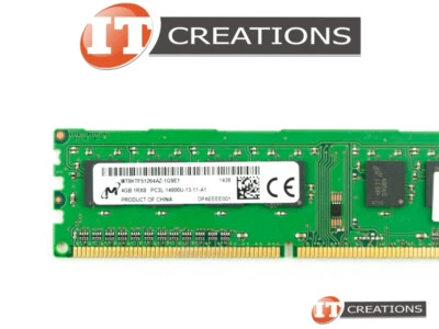 MICRON 4GB PC3L-14900U DDR3-1866 UNBUFFERED NON ECC 1RX8 MT8KTF51264AZ-1G9E1 - Image 1 of 2