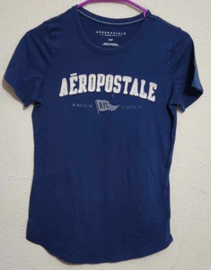 Aeropostale Girls S/P Short-Sleeve T-Shirt Blue - Picture 1 of 3