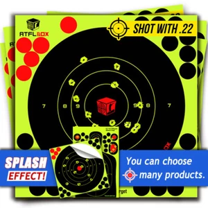Confezione da 50"" Bullseye Splatter e Sefl adesivi per tiro carta e pastori - Foto 1 di 8