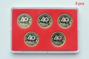 5 x 2018 CHINA 40th Anniversary Reform&Opening Coin Bi-Metallic 10 Yuan with box - Picture 1 of 7