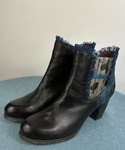 Spring Step L'Artiste Bata Leather Round Toe Ankle Boots Size 9.5/10 - Picture 1 of 10