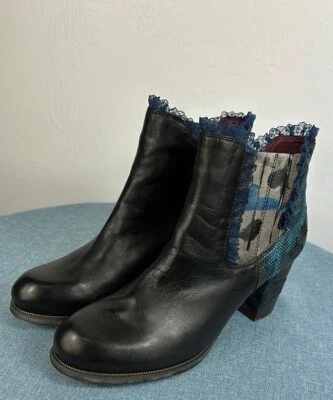 Spring Step L'Artiste Bata Leather Round Toe Ankle Boots Size 9.5/10 - Image 1 of 4