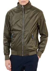 Timberland Hombres Marinero Chaqueta Bombardero Con Capucha Impermeable Abrigo Hoja de Uva Verde - Imagen 1 de 7