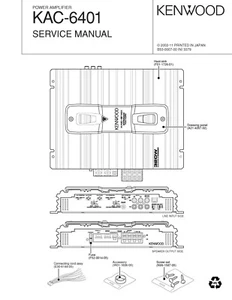 Manuale di servizio - Manuale di servizio per Kenwood KAC-6401  - Foto 1 di 1