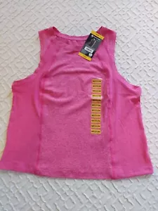Member's Mark Women Soft Rib Cropped Tank Top Pink Size Size Medium - Picture 1 of 12