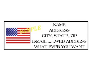 AMERICAN FLAG ADDRESS LABELS COOL!!! #3 - Picture 1 of 1