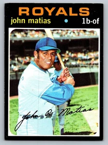 1971 Topps #546 John Matias Kansas City Royals - Picture 1 of 3