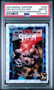 Wolverine 50th Years Anniversary Topps Chrome Marvel Sapphire X-men/SCHISM {10} - Picture 1 of 2