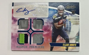 Elijah Arroyo 2025 Panini Absolute Rookie Premiere Patch Auto Quad /299 KG - Bild 1 von 2