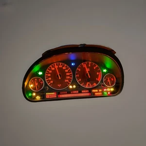 Velocímetro de gasolina BMW 5 E39 OEM con anillos cuadro de instrumentos tablero ALTO VDO - Imagen 1 de 8