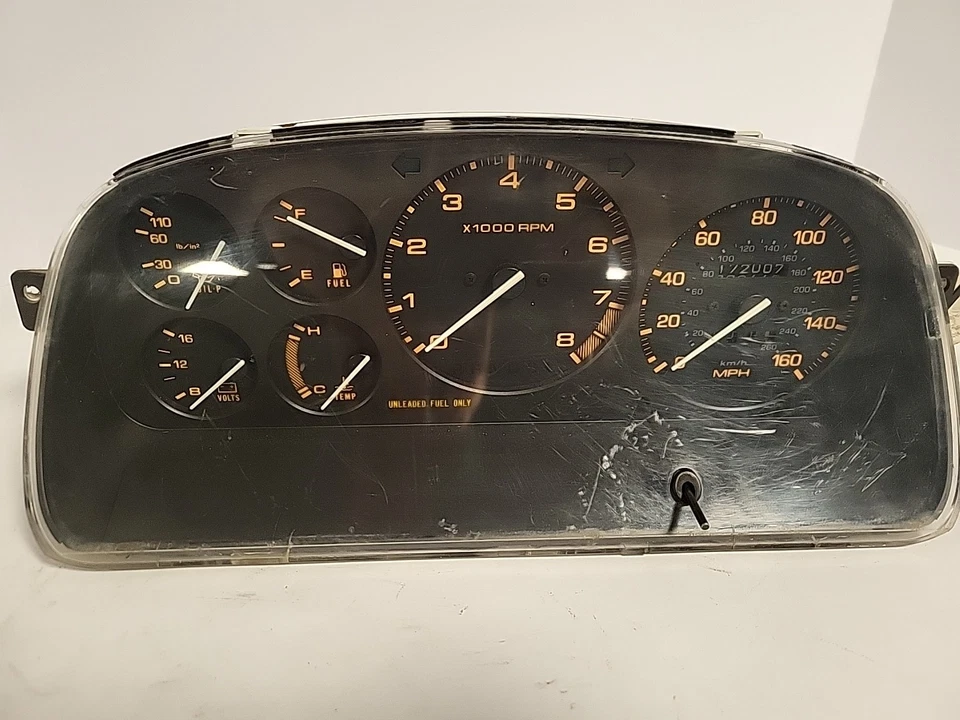 Speedometer Head Only Without Turbo Fits 89-91 MAZDA RX7 173756 HH2 - Image 1 of 4