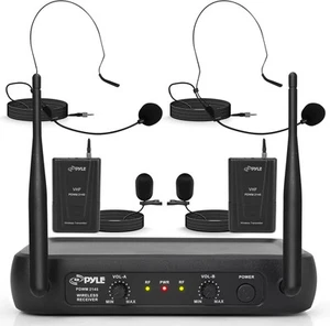 Pyle Dual Channel Wireless Microphone System - Picture 1 of 9