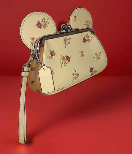 Coach X Disney_Minnie Mouse_Bo Kisslock_Orecchio floreale_Priso Kisslock nuovo senza etichette
