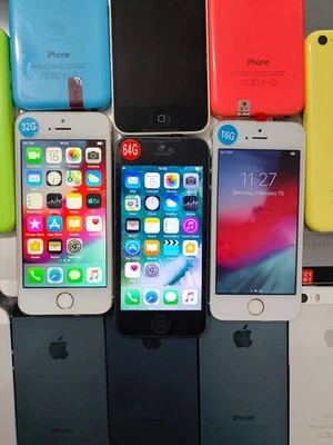 Apple iPhone 5/5C/5S 8/16/32/64GB Unlocked 4G ISO 6/10/12 - Tested 100% Working - Image 1 of 4