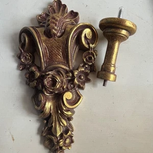 Großer verzierter Vorhang Halter Wandrelief Mehrzweck Antik Gold Barock - Bild 1 von 11