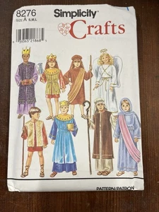 SIMPLICITY Crafts 8276 Christmas Sewing Pattern Boys Girls Nativity Costumes New - Picture 1 of 2