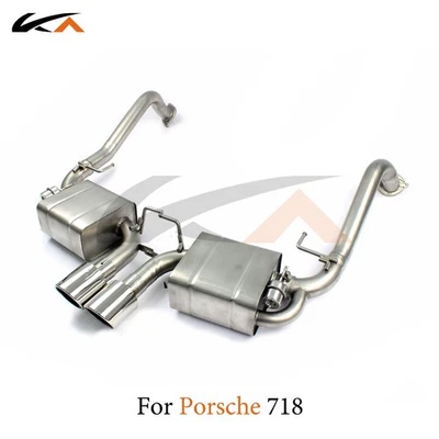 KA Exhaust Catback For Porsche Cayman Boxster 718 Steel rear section - Image 1 of 4