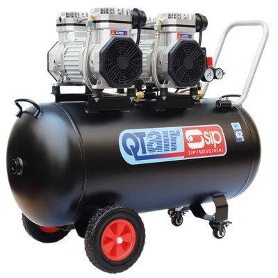 SIP QT Air Compressor Direct Drive Low Noise Oil-Free, 230V 100L 3hp 16CFM 62dB - Image 1 of 4