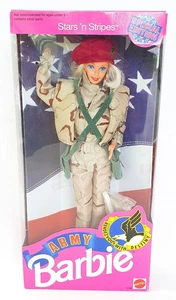 Mattel USA Barbie ARMY BARBIE Stars `n Stripes DOLL #1234 Limited Edition MIB`92 - Picture 1 of 5
