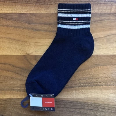 Calcetines tobilleros Tommy Hilfiger vintage años 90 para mujer talla 9-11 azul marino nuevos con etiquetas Foto 1 de 4