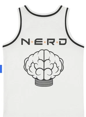 Headgear Classic Pharrell NERD  Basketball Jersey In White Size S NWT MSRP $100 - image 1 of 4