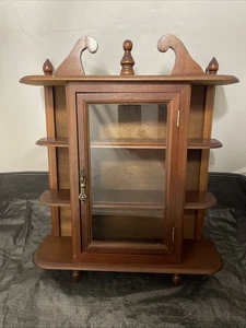 Caja de sombra de madera vintage estante de exhibición de pared decoración de curiosidades chucherías baratijas  - Imagen 1 de 7