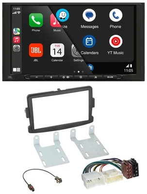 JBL USB 2DIN MP3 Bluetooth AUX Autoradio für Dacia Sandero Opel Vivaro Renault T - Bild 1 von 4