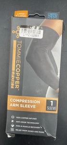 Tommie Copper Compression Arm Sleeve Joint Pain Relief Large/XL Black - Picture 1 of 1