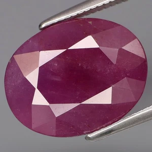 Gema preciosa natural GRANDE rojo púrpura SIN CALENTAR 5,65 quilates rubí Winza, Tanzania - Imagen 1 de 4