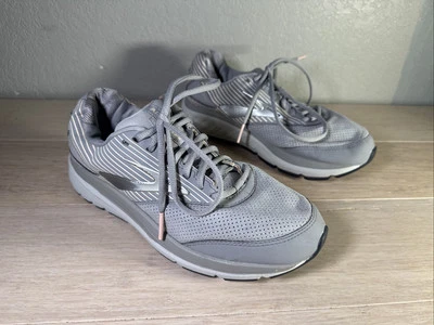 brooks addiction walker womens size 10 wide shoes gray suede walking sneakers - Image 1 of 4
