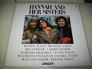 HANNAH AND HER SISTERS Laserdisc LD WIDESCREEN EXCELLENT CONDITION WOODY ALLEN! - Picture 1 of 1
