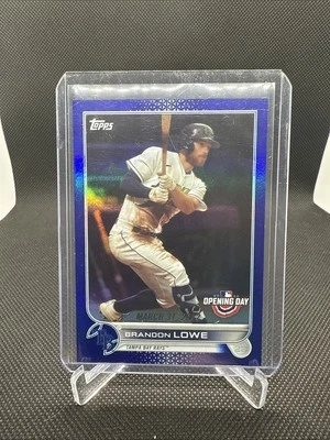 2022 Topps Opening Day - Brandon Lowe #12 Opening Day Blue Foil - Image 1 of 2