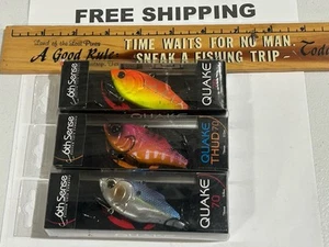 LOT OF 3 6th Sense Quake 70 Lipless Crankbaits 1 IS A THUD 70 MODEL NICE COLORS - Picture 1 of 3