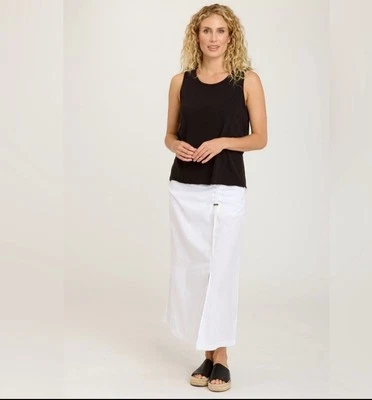 Falda XCVI Rorelle, Falda Midi Blanca Talla - XS Foto 1 de 4