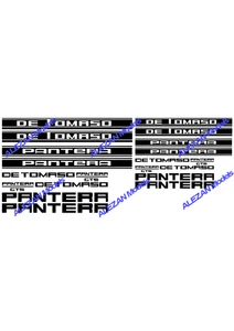 ALEZAN MODELS . DECALCOMANIES . DE TOMASO PANTERA . Bande latérale . 1/43 . 1/32 - Photo 1/1