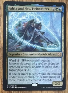 MTG Commander 2021, Adrix and Nev, Twincasters - Foil Thick Card - Picture 1 of 1