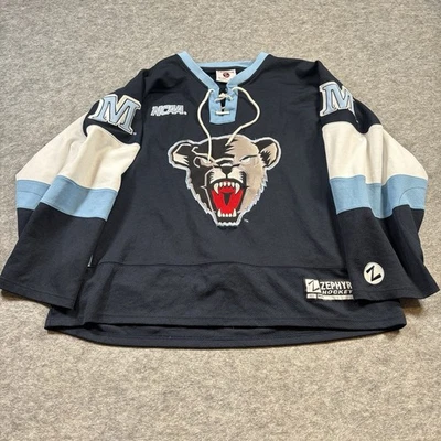Camiseta de hockey University of Maine Black Bears Zephyr para hombre 48 (se adapta a XL-XXL) azul Foto 1 de 4