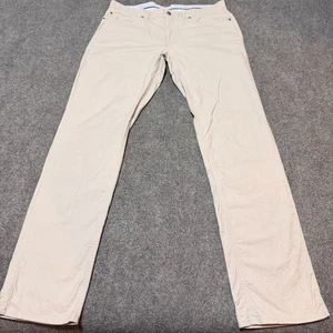 Peter Millar Pants Mens 36 Tan Straight Mid Rise Five Pockets - Picture 1 of 12