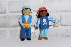 2023 Target Wondershop 2ct Piraten Stoff Ornament 6" Set Weihnachten 1C - Bild 1 von 2