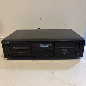 Sony TC-WE475 Dual Cassette Tape Deck Player Recorder Made In Japan. SPINS FAST! - Picture 1 of 15