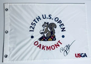 BRYSON DECHAMBEAU SIGNED AUTOGRAPH 2025 US OPEN GOLF FLAG PIN COA AUTO OAKMONT - Picture 1 of 1