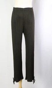 PLEATS PLEASE Brown Pants ISSEY MIYAKE 188 7143 - Picture 1 of 6