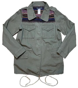 Vintage AB Design Damen Jacke Gr. M Military Utility Bunt Azteken Design - Bild 1 von 6