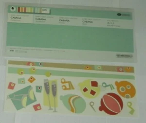 CREATIVE MEMORIES CABANA CELEBRATION STICKER SHEET JUMBO GL STICKERS BNIP - Bild 1 von 1