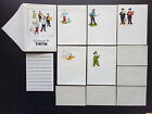 Tintin Kuifje Tim Papier à lettre années 50 complet et superbe état
