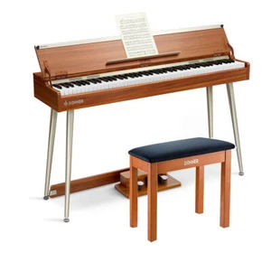 🎹Donner Wood Piano 88 Key Hammer-Action Weighted Digital Piano Keyboard + Pedal - Picture 1 of 42